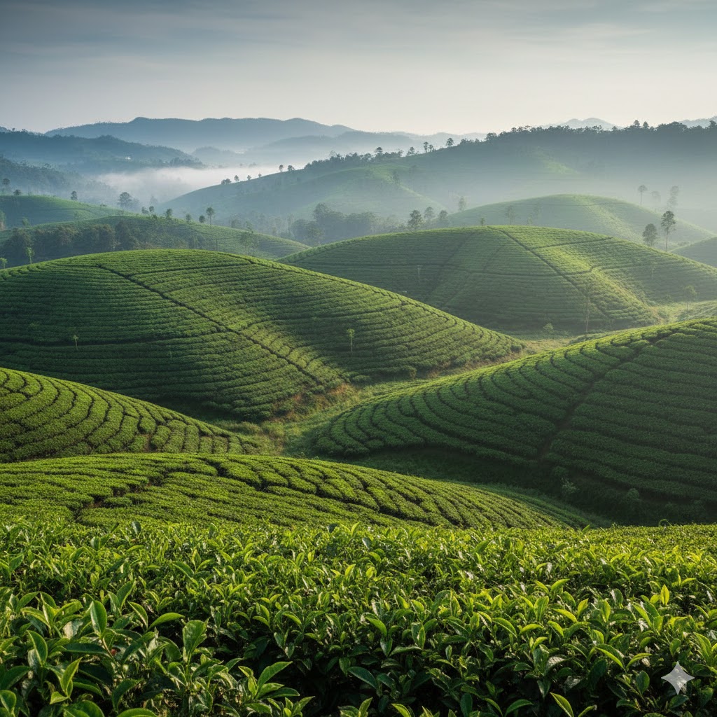 Tea Plantation Legacy Background